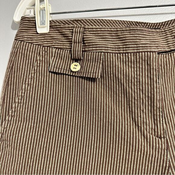 Talbots brown striped shorts, size 10 - Picture 4 of 6